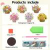 6 Pcs Flower Insect DIY Diamond Painting Magnet Refrigerator Diamond Art Magnets Decals for Fridge Whiteboards Car Mailbox Decor