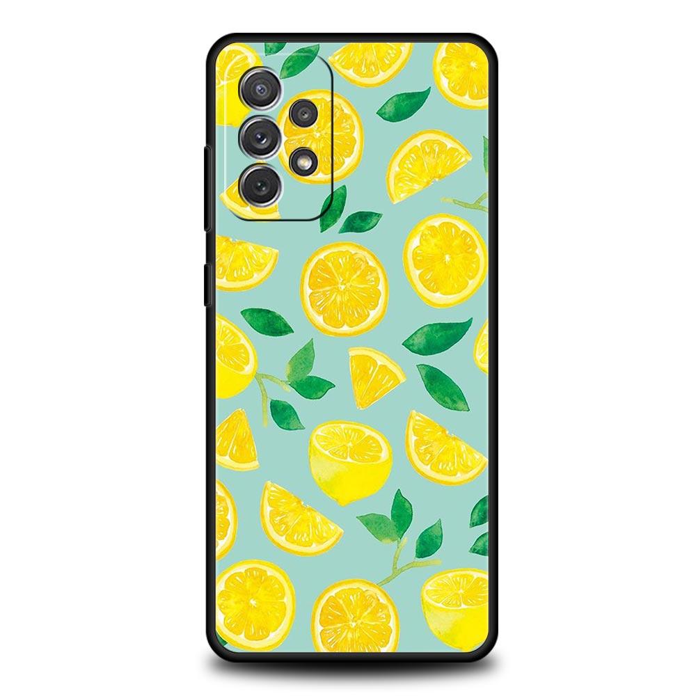 

Phone Case For Samsung Galaxy A13 A51 A71 A41 A31 A21S A11 A01 A03S A12 A32 A52 A22 A23 A33 A53 A73 5G Cover Mediterranean Lemon For Samsung A01