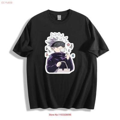 Jujutsu Kaisen Gojo Satoru T Shirt Cute Anime Character Design  Vintage Washed Top For Everyday Wear Streetwear Soft Stylish