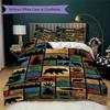 Bear and Panda Pattern Bedding uilt Set uilt Cover Pillowcase Home Decoration Birthday Gift (1 * duvet cover + 2 * pillowcase  without core)169