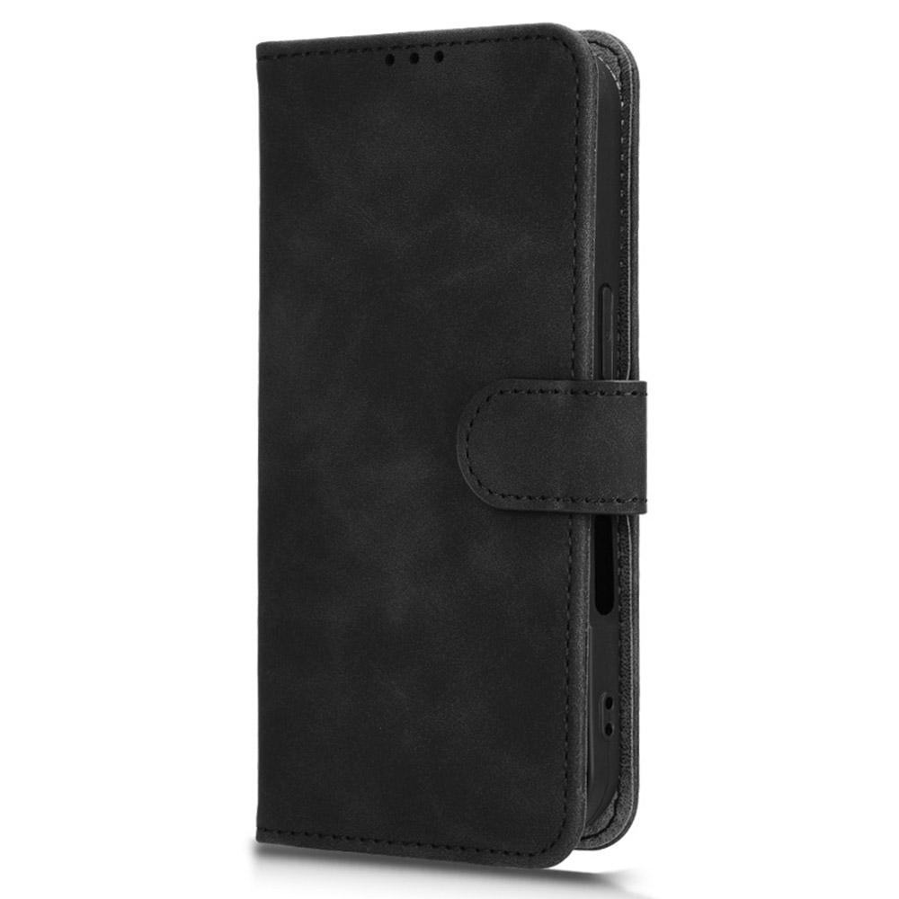 For iPhone 16 Pro Leather Case Skin-Feel Anti-Drop Wallet Flip Phone Cover