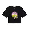 T Shirts Women's Black Crew Neck Moderate Straight Fit VN0003PPBLK