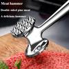 Zinc Alloy Meat Hammer Double-Sided for Tenderizing Beef Pork Steak with Needle and Smash Sides Kitchen Tool