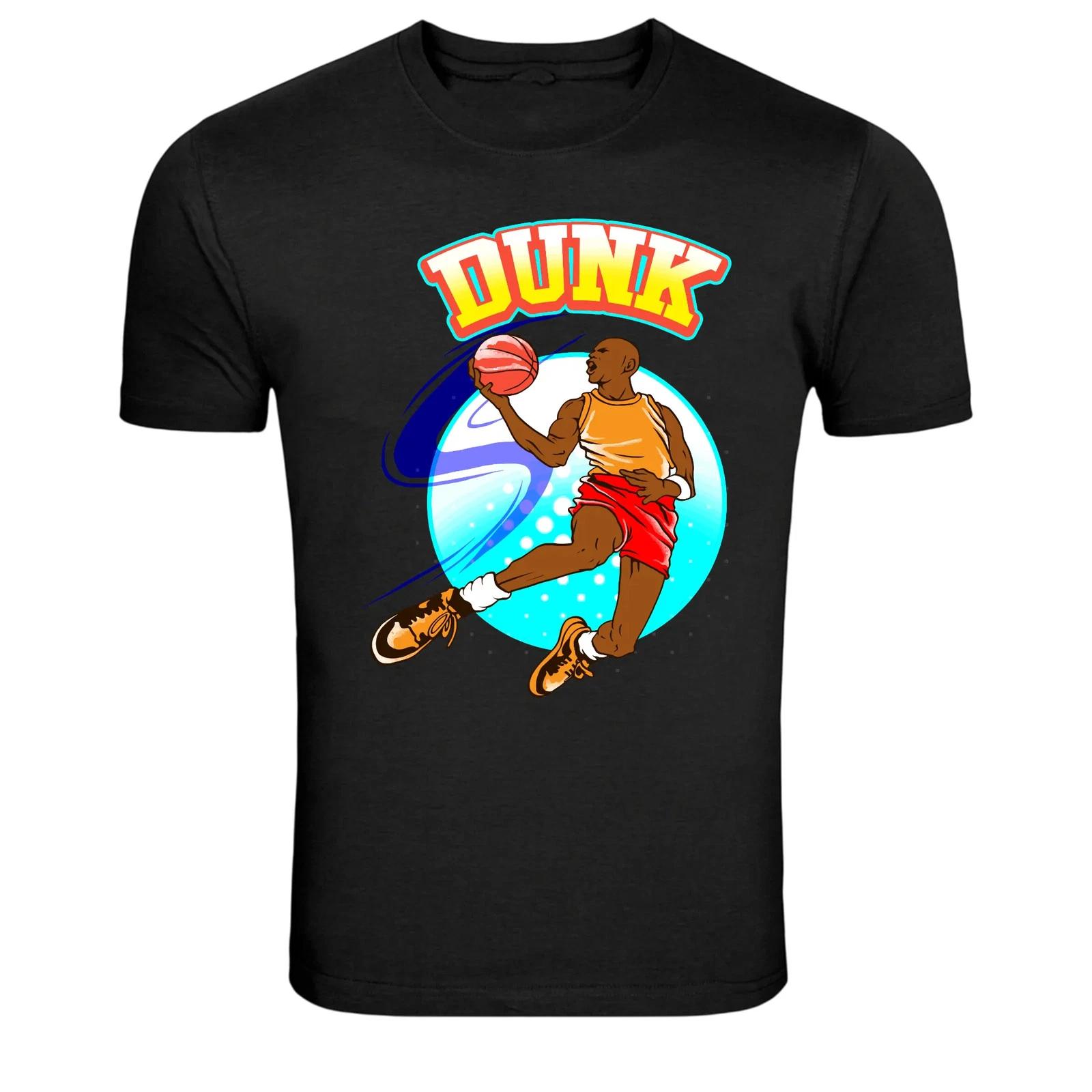 Dunk Basketball Player Retro Sports Graphic T-Shirt XL