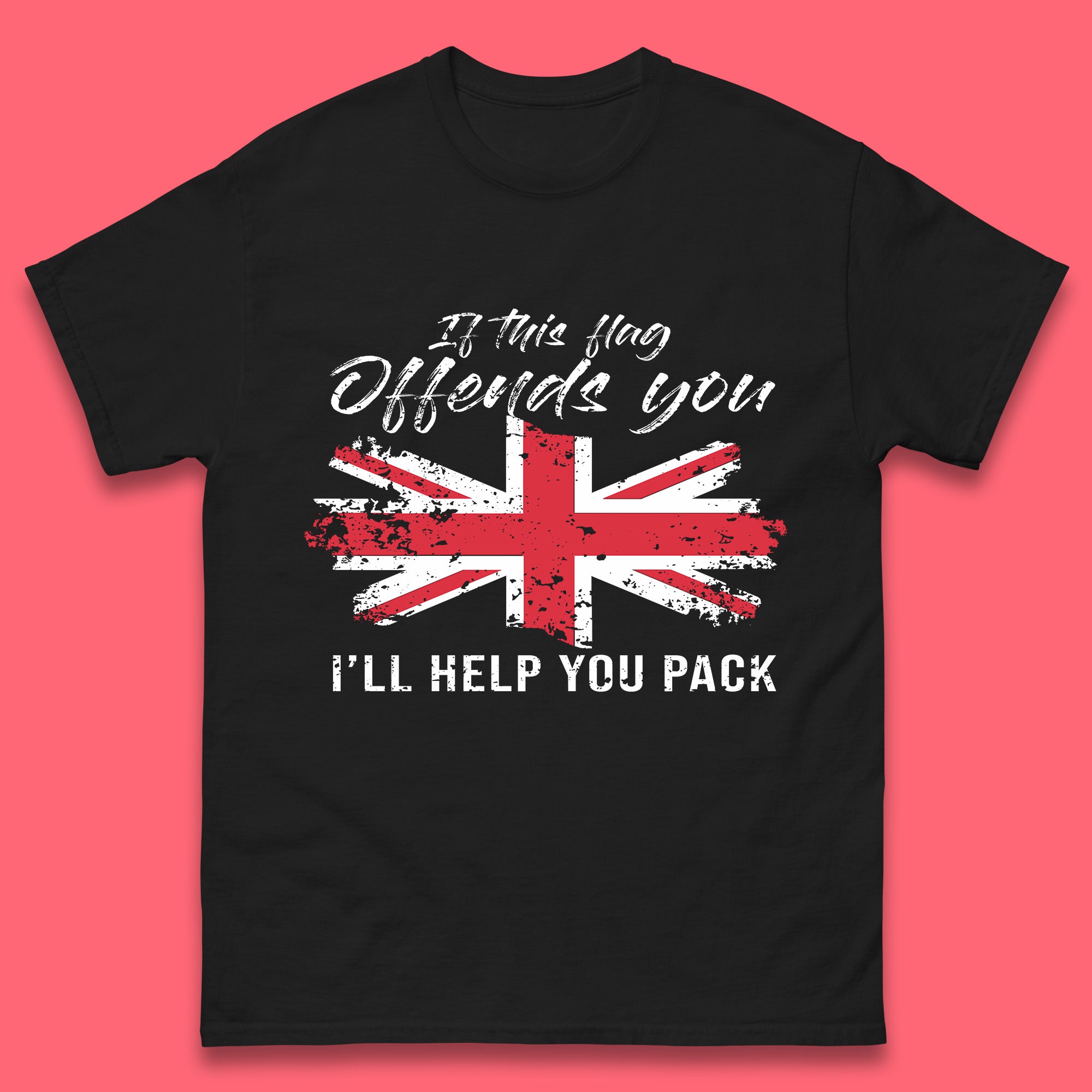 If This Flag Offends You I ll Help You Pack Mens T Shirt Womens Tops Tees S