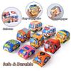 Soft Car Toy Set with Play Mat and 9 Vehicle for Toys Baby Early Education Toy Parent-child Interaction Sound Paper Rattle Toys