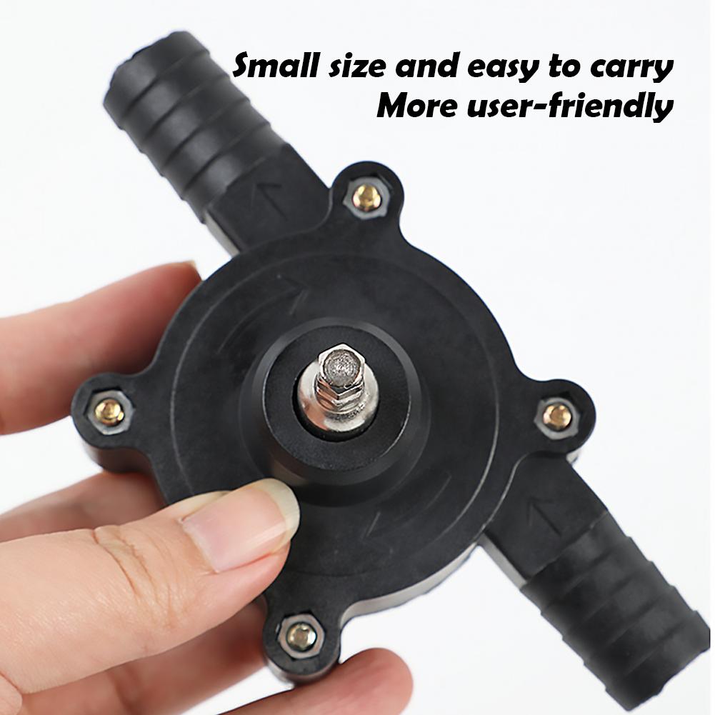 Household Electric Drill Pump Self-priming Portable Diesel Oil Fluid Water Pump Centrifugal Water Pump for Watering/Car Cleaning