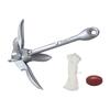 0.7/1.5KG Grapnel Anchor Folding Kayak Anchor with 65ft Marine Rope and Buoy for Kayak Fishing Canoes Jet Ski SUP Board