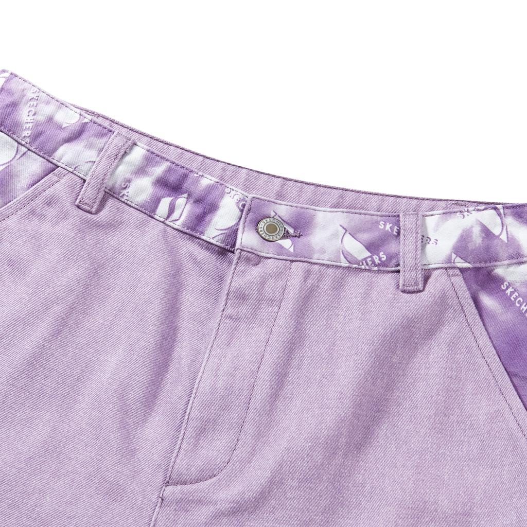 Skechers Casual Tie-Dye Waistband Straight Leg Multi-Pocket Work Pants Women Pants Lavender L423W134-00H6
