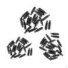 60pcs Worm Jig Fishing Lure Glass Rattles Insert Tube Attract Tying 1# 2# 3#