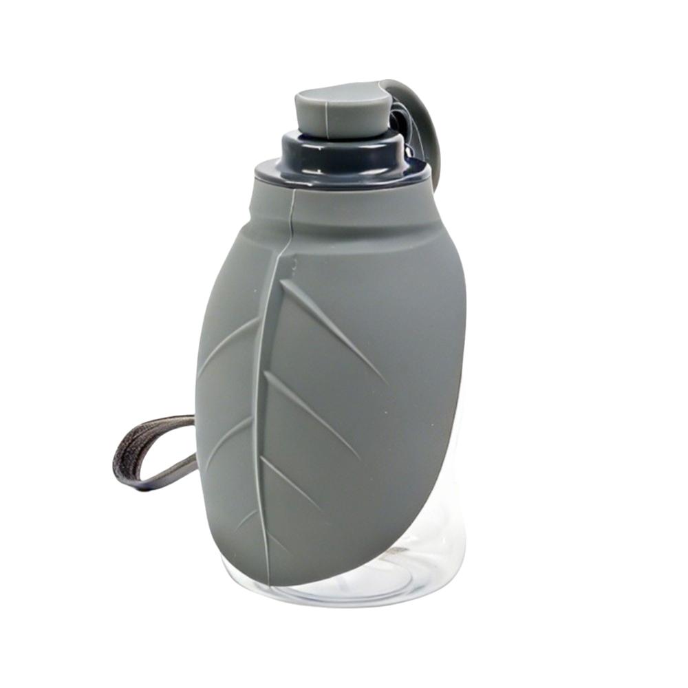 

Large Capacity Foldable Dog Water Bottle Leakproof Heat-resistant Pet Drinking Bowl Large Caliber Removable Pet Food Dispenser серый