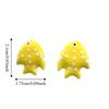 Colorful Fish Ceramic Beads Kawaii Loose Beads Fun Tropical Spacer Beads  Bracelet