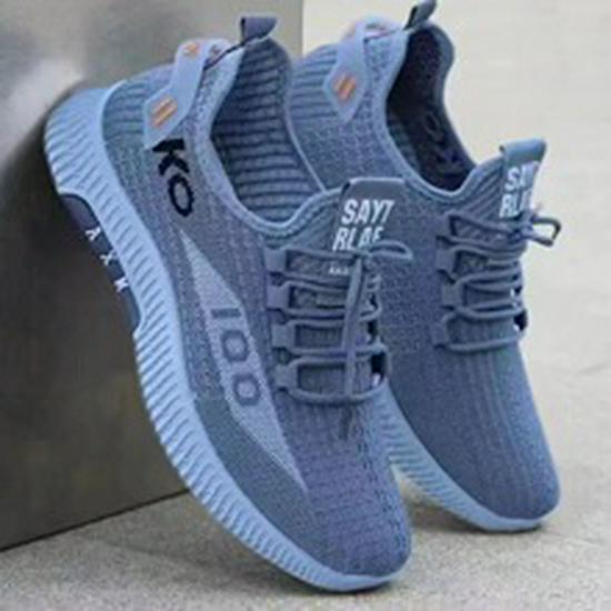 Frühling/Sommer 2024 Trendige Koreanische Atmungsaktive Mesh-Freizeit-Sportschuhe mit Weicher Sohle für Herren