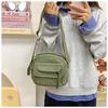 Vintage Corduroy Crossbody Bag for Students: Japanese Style, Versatile, Canvas, Small Phone Holder