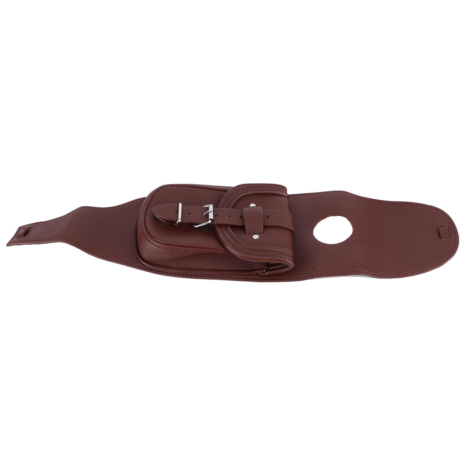 

Мотоциклетная крышка топливного бака из искусственной кожи для бензина, нагрудник с сумкой, аксессуар для мотоцикла, коричневый коричневый