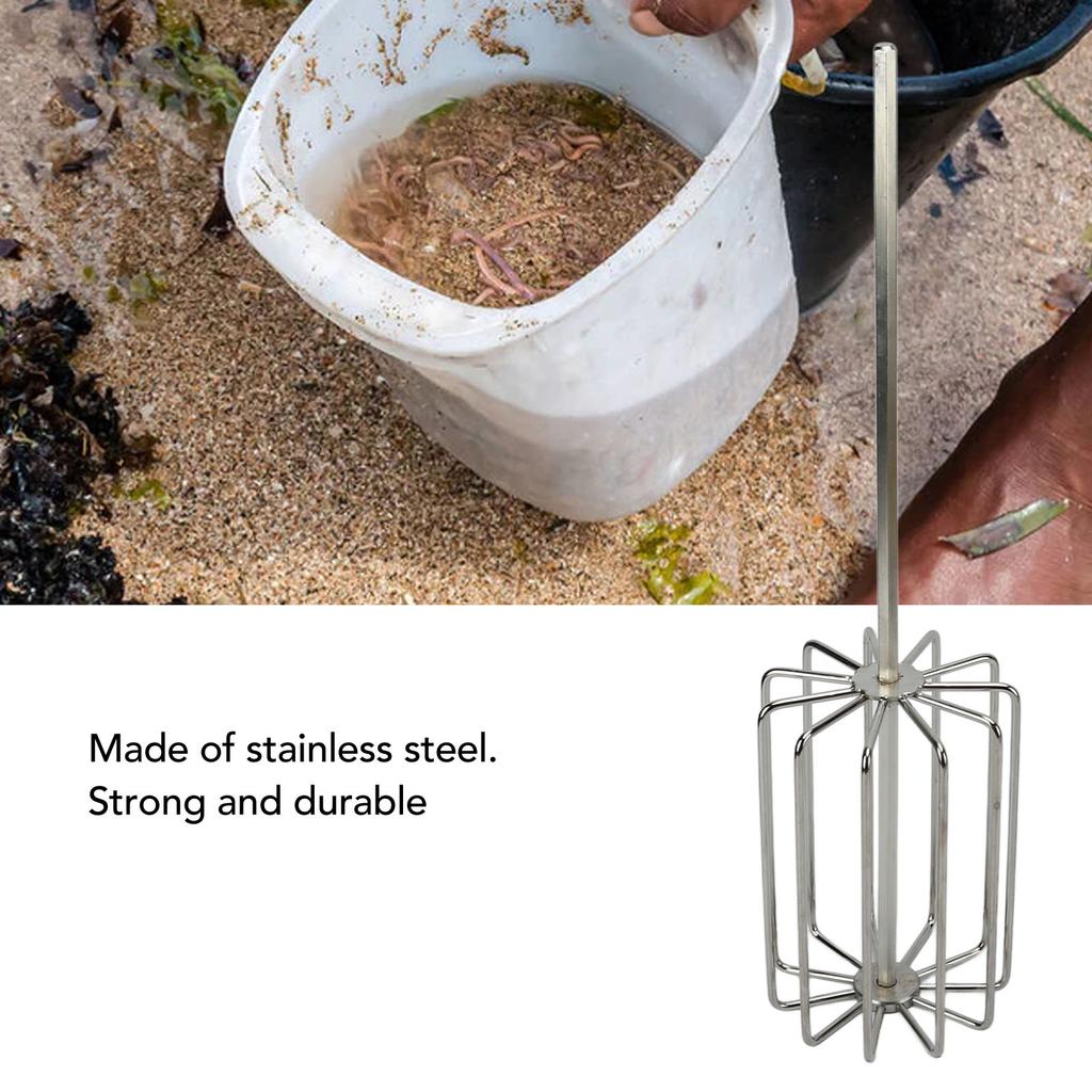 Frusta per pastura, robusta in acciaio inossidabile, per pesca, 11 lame, accessori per attrezzi