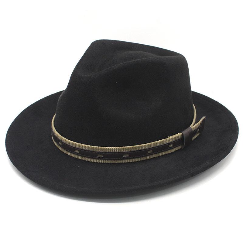 Europe and the United States Sell Autumn and Winter Hats, Suede, Cowboy Hats, Butterflies, Men's Jazz Top Hats, Felt Hats