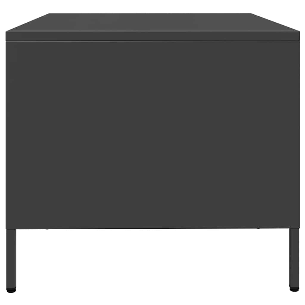 Vidaxl Coffee Table, Black, 101.5X50X43.5 Cm, Steel