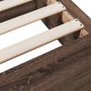 Bed Frame with Drawers Brown Oak Effect 75 x 190 cm