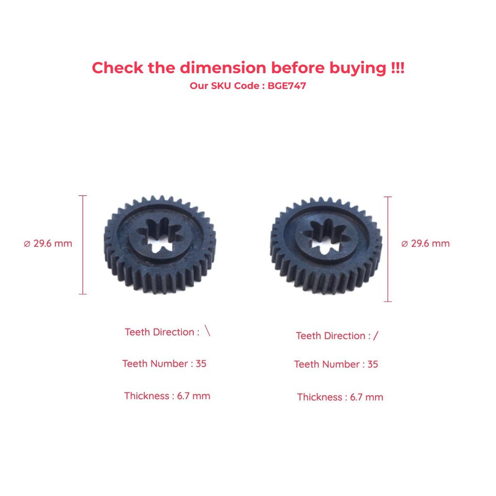 EGE747 Power Sitzlehnenverstellung Aktuatormotor Reparatur Zahnradsatz für BMW 7er E38 1994-2001 5er E39 1997-2004