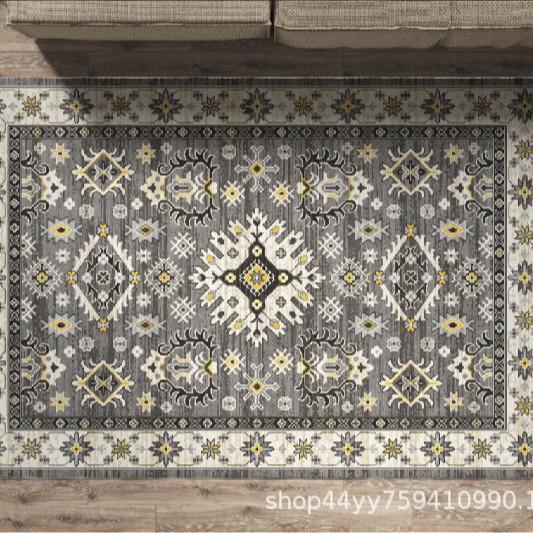 Persian Style Carpet, Living Room Coffee Table, Bedroom Full Of Floor Mats, Ethnic Style Thickened Washable Non-Slip Carpet