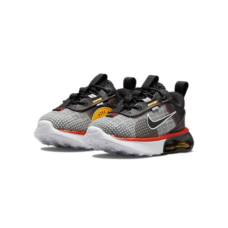Nike Air Max 2021 Recyclable Material Low top Toddler Shoes Gray Black Yellow Infant And Toddler DB1110-005