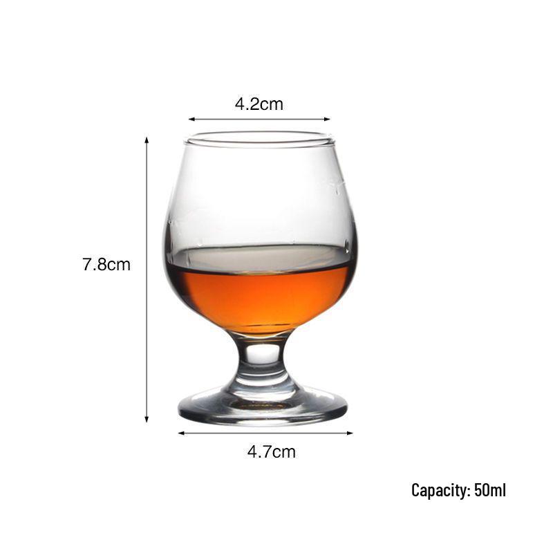 

Multifunctional Glass: Brandy, Whiskey, Baijiu, and Red Wine with Custom Logo Print, Short Stem Design.