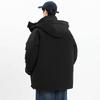 Winter new men's Korean style hooded solid color thickened warm white duck down jacket trendy couple stylish jacket