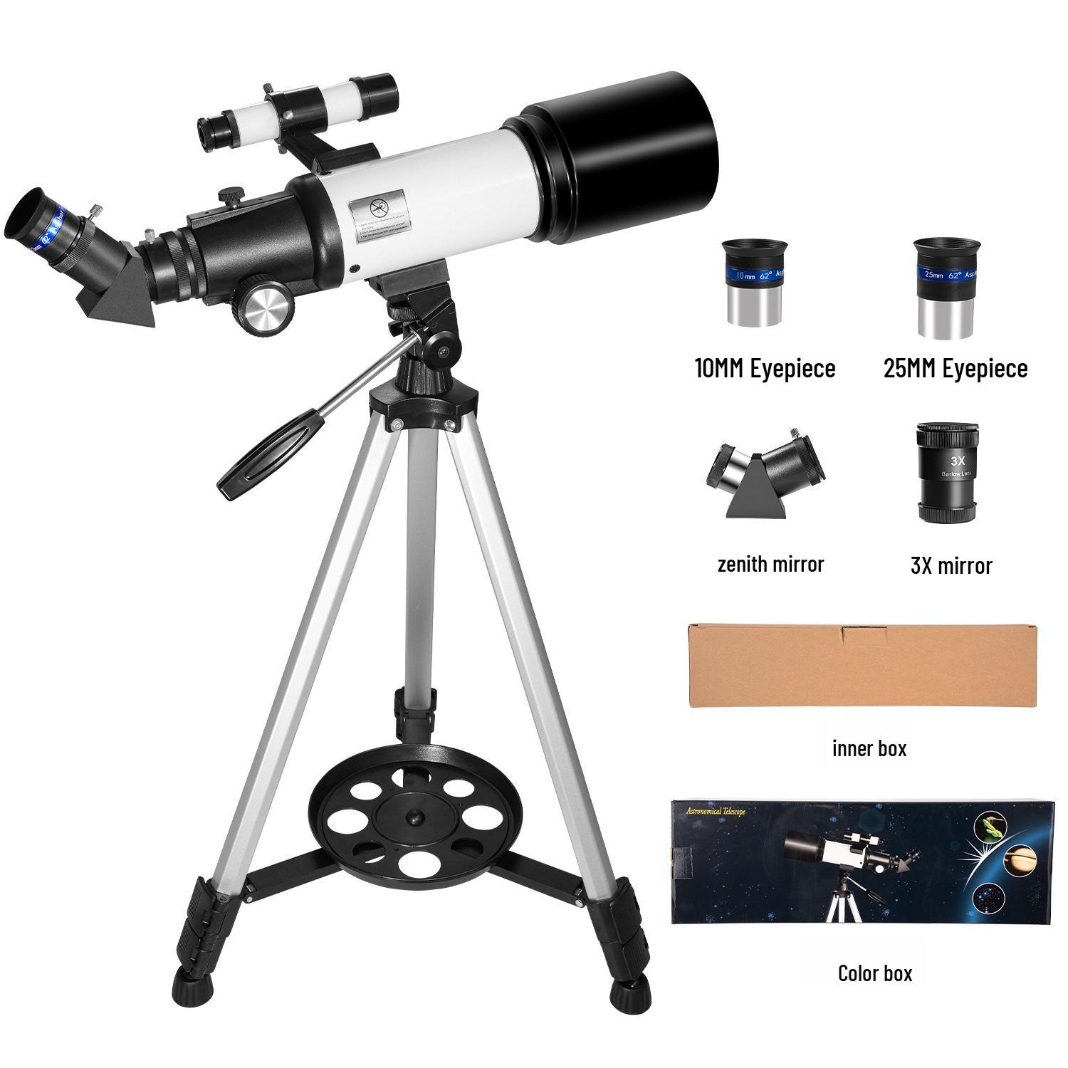 HABO F70400 HD Professional Stargazing Telescope - High Magnification Gift for Students белый