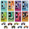 81624Pcs Make A Face Monster Truck Diy Puzzle Stickers Cool Off-Road Vehicle Decals Kids Diy Assemble Jigsaw Party Decoration