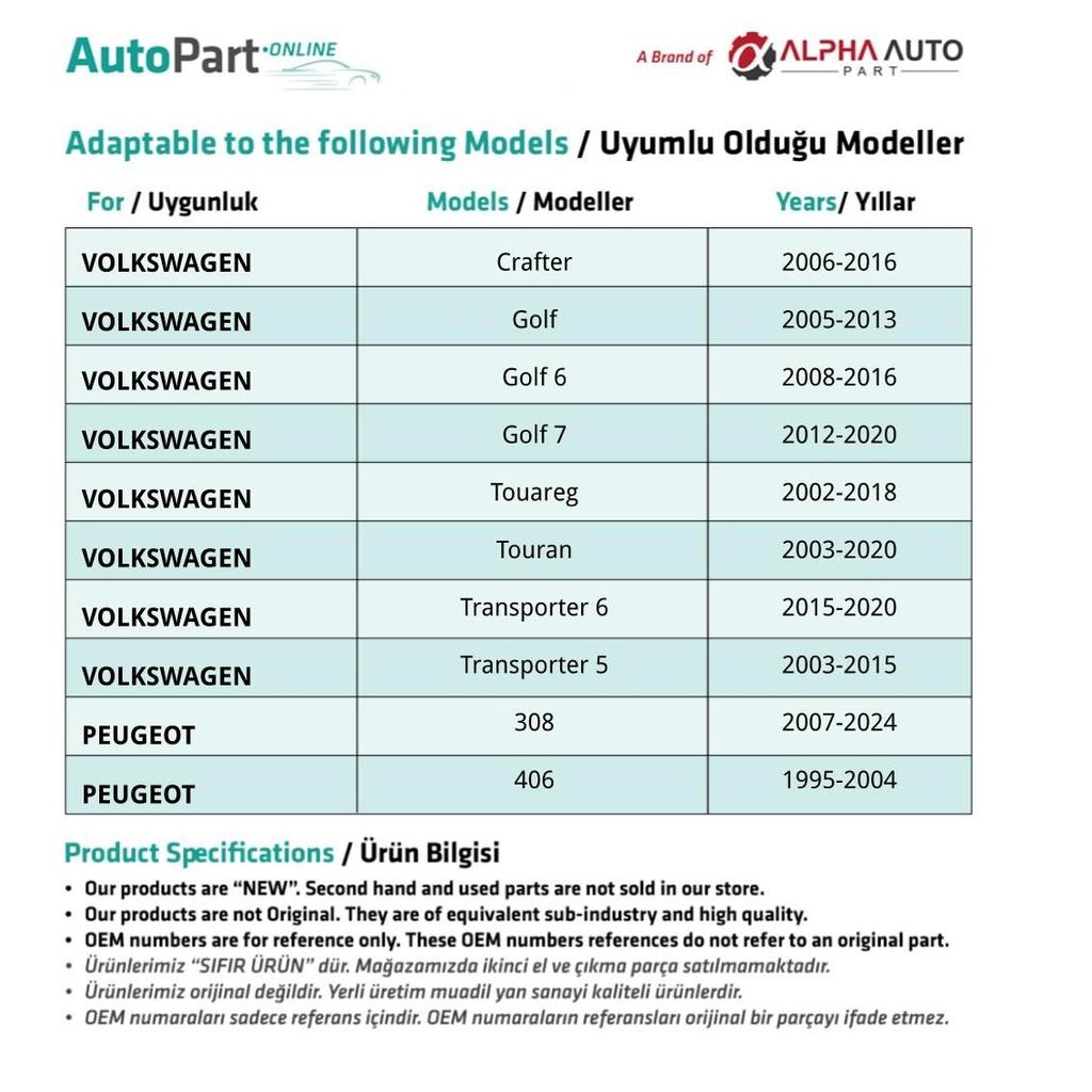 Short Bumper Clip - 10 Pack for  and Volkswagen