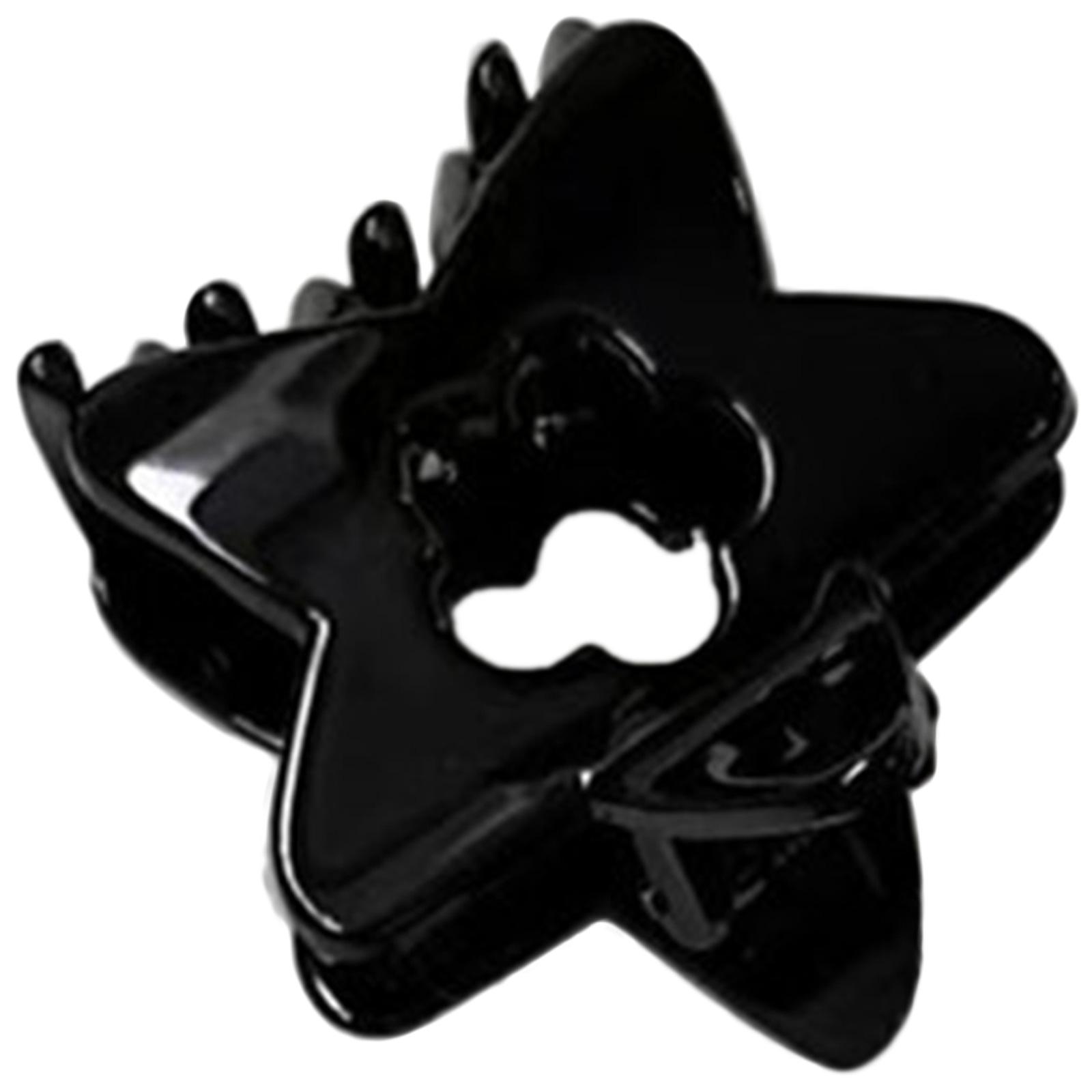 

Star Hair Clips Sweet Hollow Star Hair Claw Barrettes Hair Catch Clamps Daily Wearing Party Accessories for Womens Girls чорний