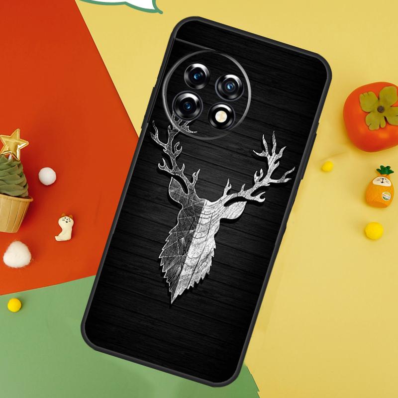Deer Back Case For OnePlus 15 13R 13 13T 12 12R 11 10 10T 8T Nord CE 5 2 3 4 Lite N20 N30 Cover