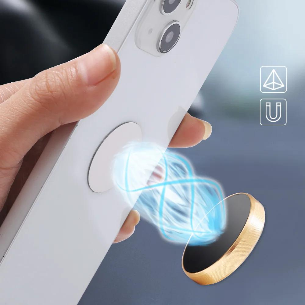 1/40Pcs Magnetic Metal Plate For Magnetic Car Phone Holder Universal Iron Sheet Sticker Stand Mobile Phone Magnet Holder Mount
