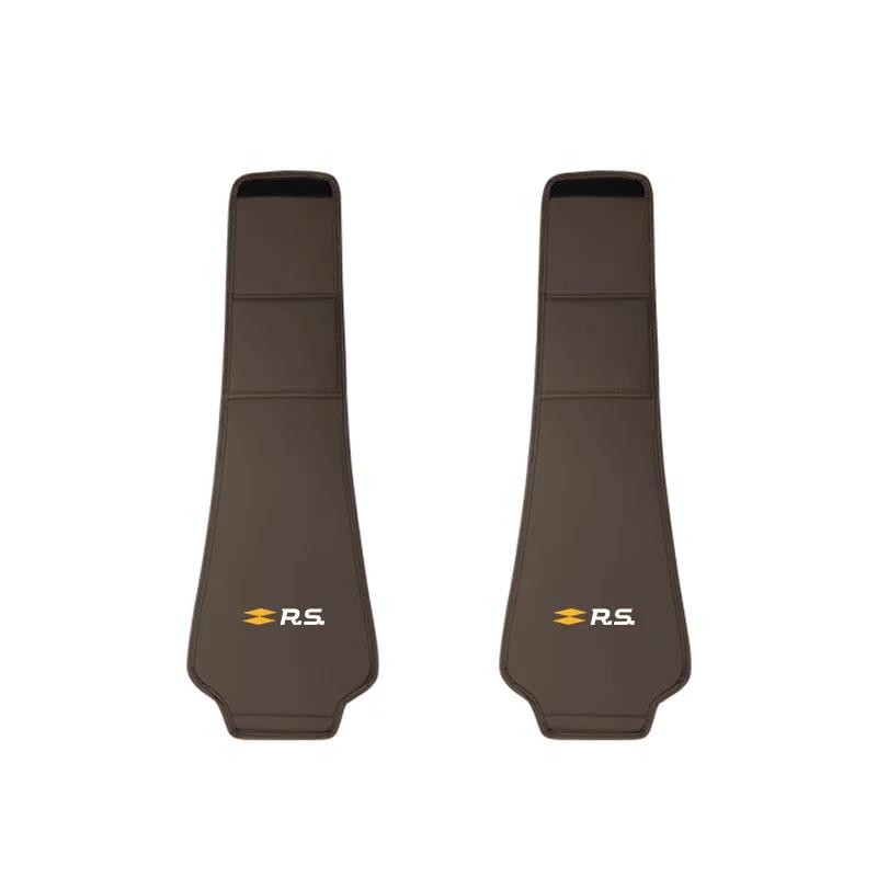 

Interior Stickers For Renault Clio Koleos Megane Espace QM6 Kadjar Captur Scenic ZOE 2Pcs Quality Leather Car Seat Headrest Cove