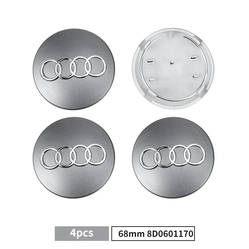 4pcs 60mm 61mm 68mm 69mm 135mm 146mm Wheel Center Cap Hub Covers Badge 4B0601170 for 2x1 A3 A4 A5 A6 A7 A8 S4 S6 Accessories 6q