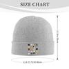 Assorted Cat Faces  Cute Quirky Kitty Cat Drawings Warm Knitted Cap Winter Knit Bonnet Hat Skullies Beanies  Caps for Unisex