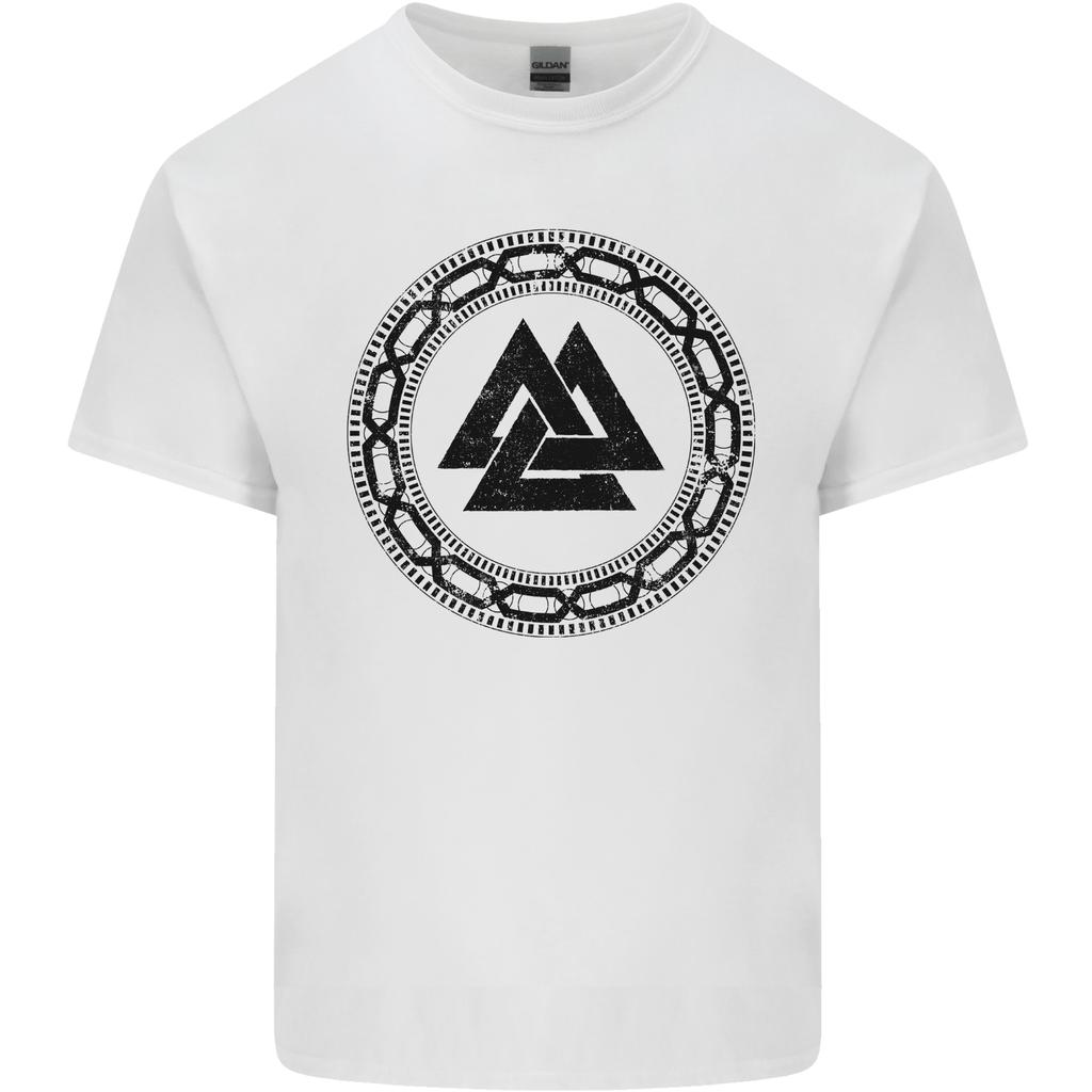 Viking Symbol Valknut Black Gym Unisexs Light Cotton TShirt