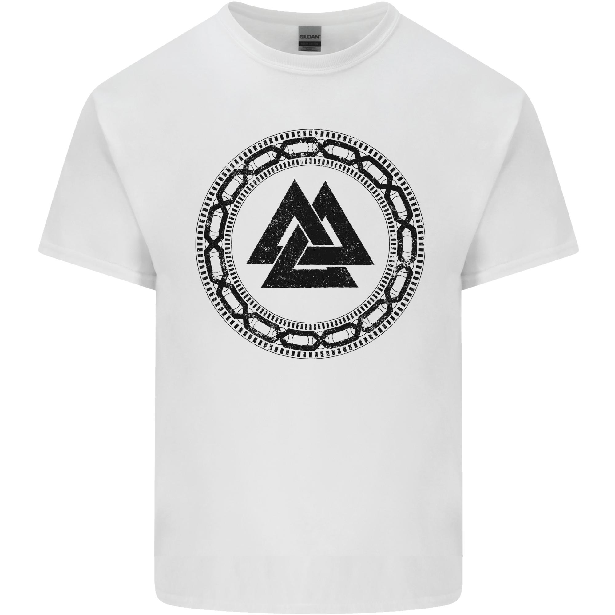 Viking Symbol Valknut Black Gym Unisexs Light Cotton TShirt S