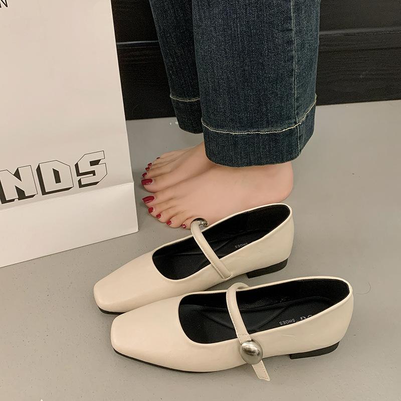 Silver single shoes women's new summer shallow mouth beautiful not tired feet Mary Jane women's shoes with skirt