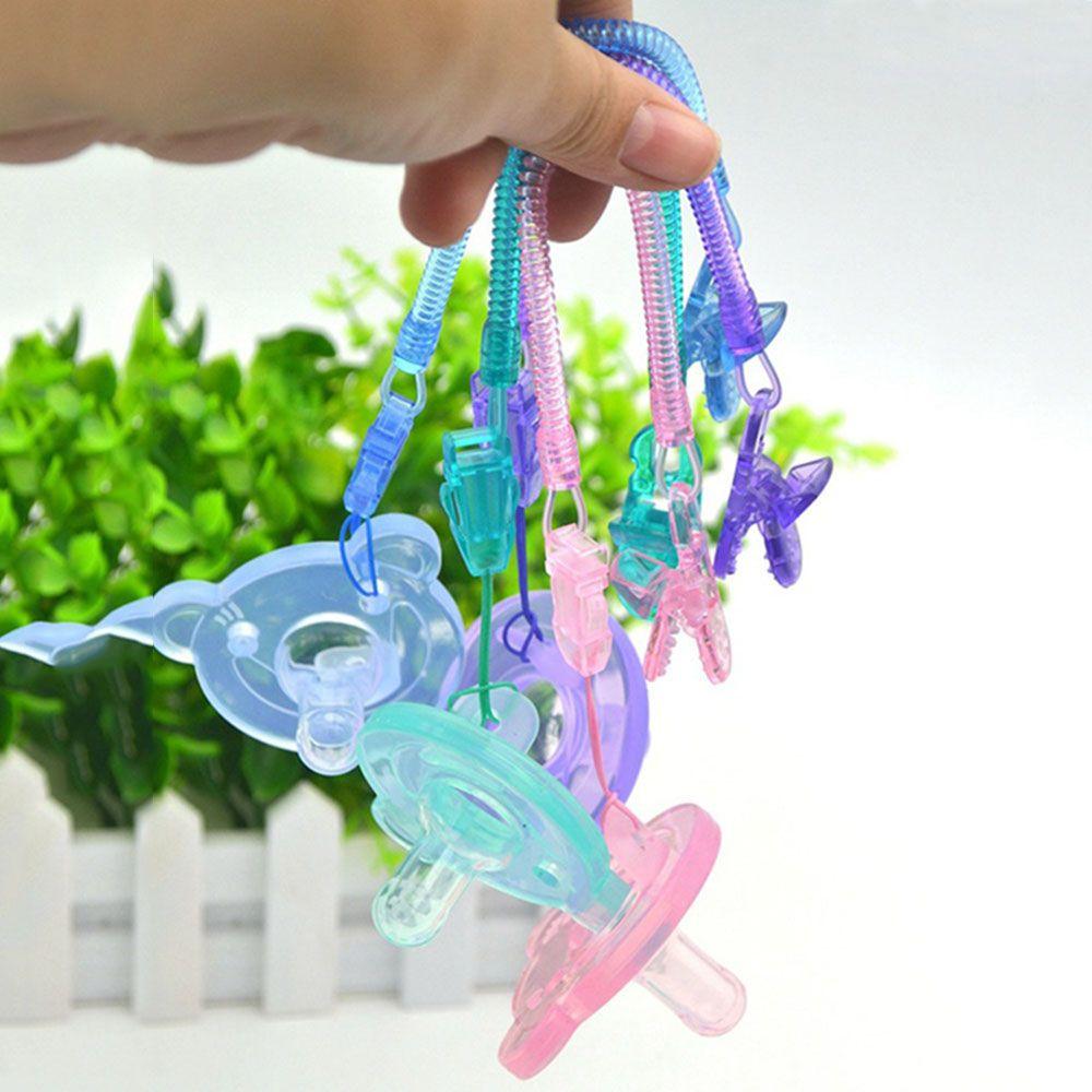 1PC Anti-lost Chain Infant Soother Nipple Strap Dummy Clips Pacifier Chain Baby Teething