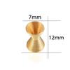 30pcs/lot 12x7mm Funnel Metal Spring Spacer Connector Stoppers End Beads Caps For DIY Jewelry Making Supplies Accessories