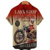 Camicia Nuova da Uomo Hawaiana Route 66 Street Classic Stampa 3D Manica Corta T-shirt Musica Rock Collo Revers Taglia Larga Uomo Top Vestiti Vintage