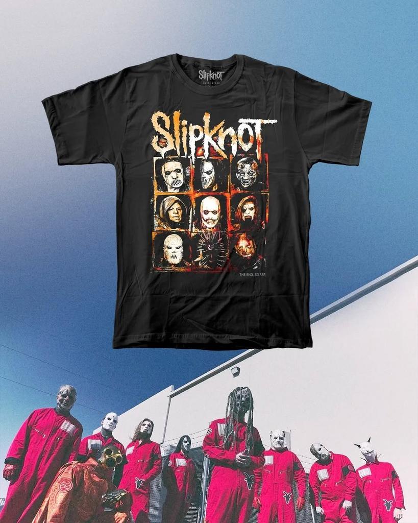 Slipknot Heavy Metal Band Grafisk T-shirt Herr Dam Sommar Bomull Överdimensionerad Streetwear Kortärmad Mode Retro T-shirt Kläder