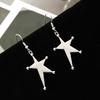 Trendy 2024 Summer Star Cross Earrings for Women - Sweet, Cool, and Spicy Style