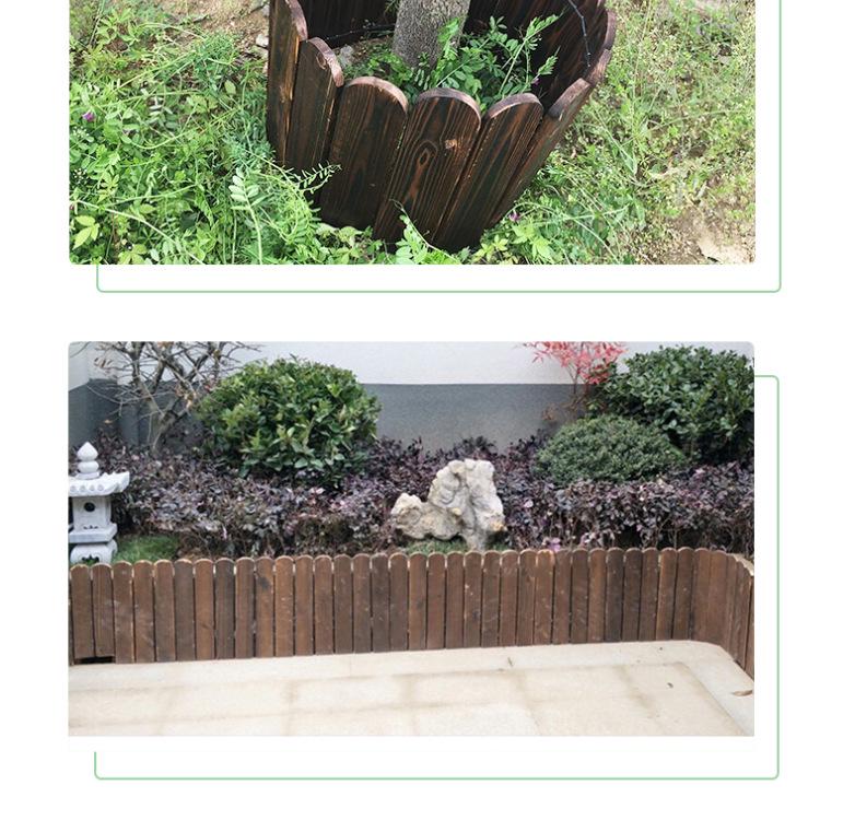 Karbikalisierter Korrosionsschutz Massivholz Gartenzaun für den Außenbereich