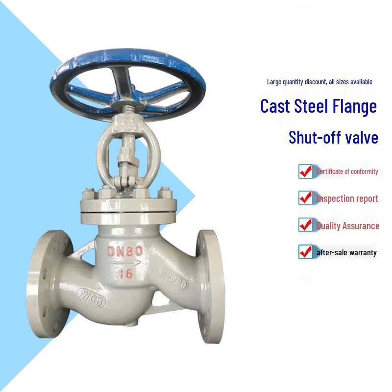 YunDuo 100C High-Temperature Steam Flanged Globe Valve