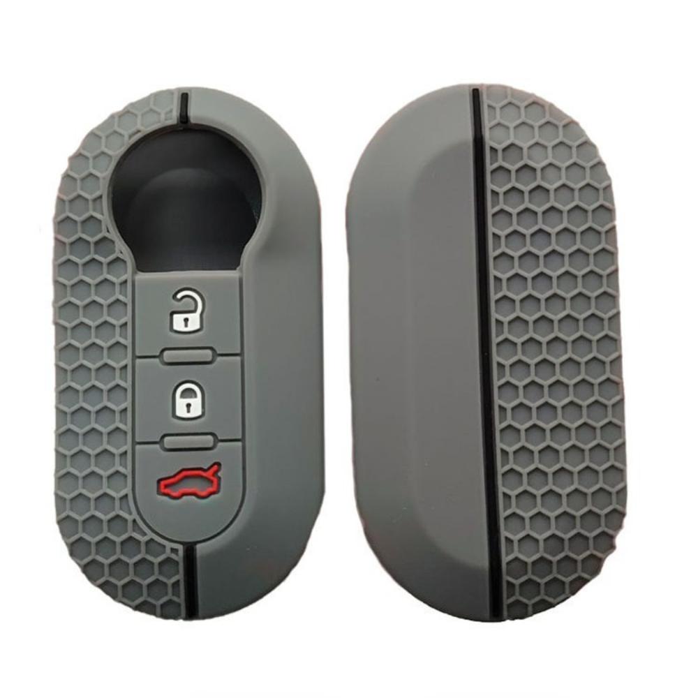 Silicone Key Case Remote Fob Car Key Cover For Peugeot Boxer For Citroen Jumper For Fiat 500 Panda Ducato 500L Punto Lancia Musa
