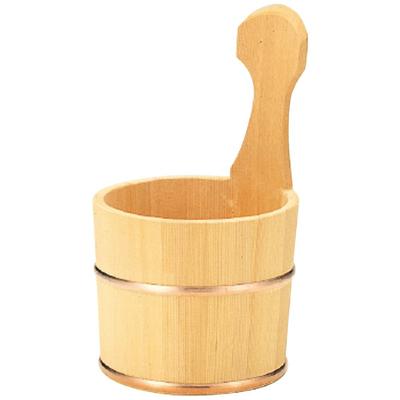 Yamashita Craft Sawara Wood Tub with Copper Strap - Japanese-made One-handed