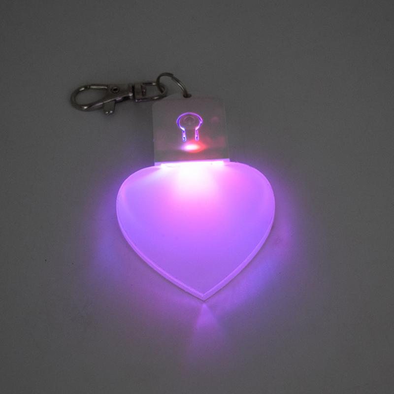 1Pcs Purse Heart LED Light Handbag Lamp Purse Heart Shaped Light for Women Bah Purse Charm Rechargeable